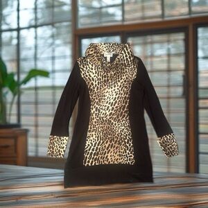 Joseph Ribkoff Animal Print sweater dress